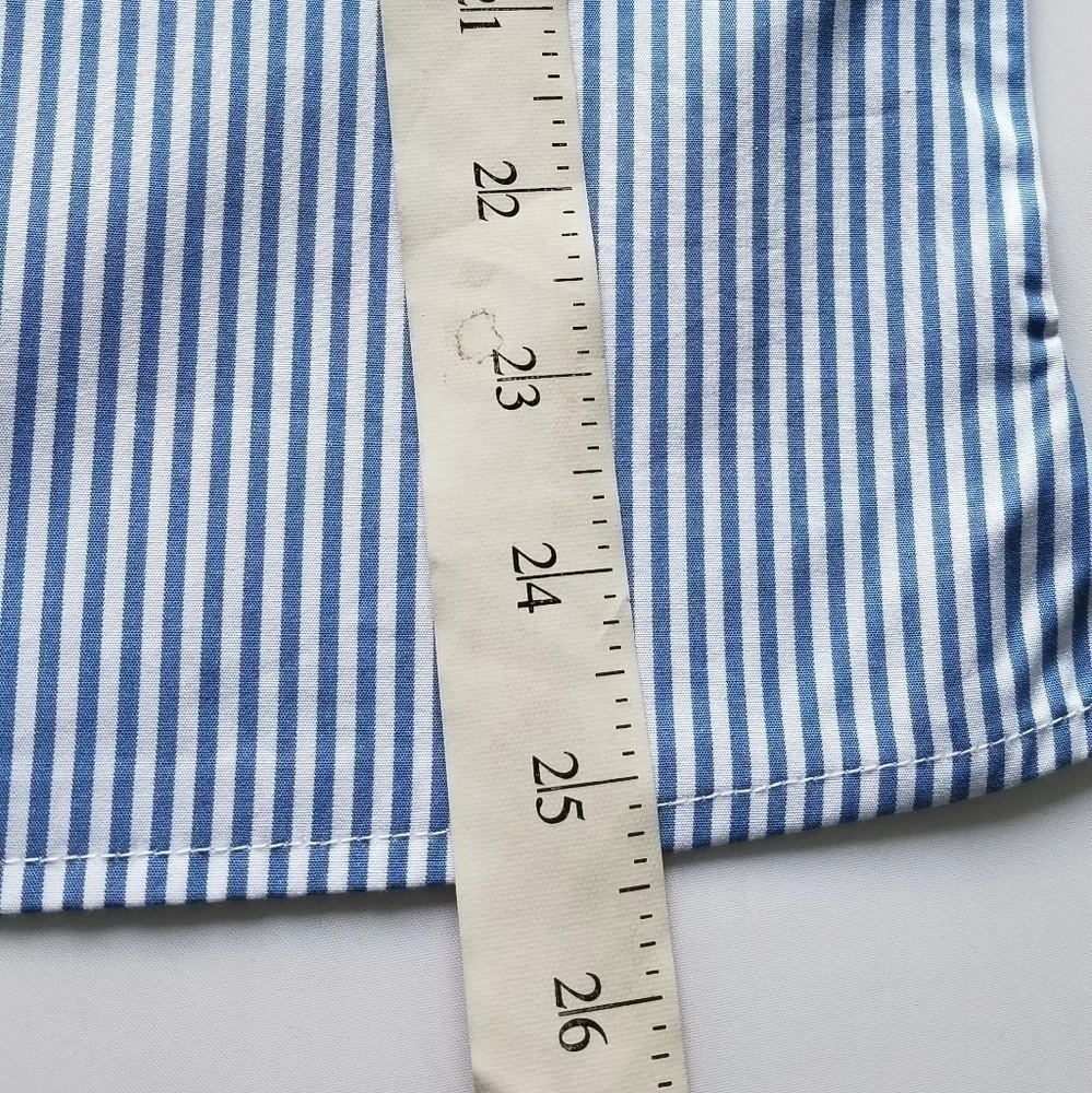 𝅺NEW! J CREW FACTORY Striped Embroidered Top 0. - Picture 7 of 8